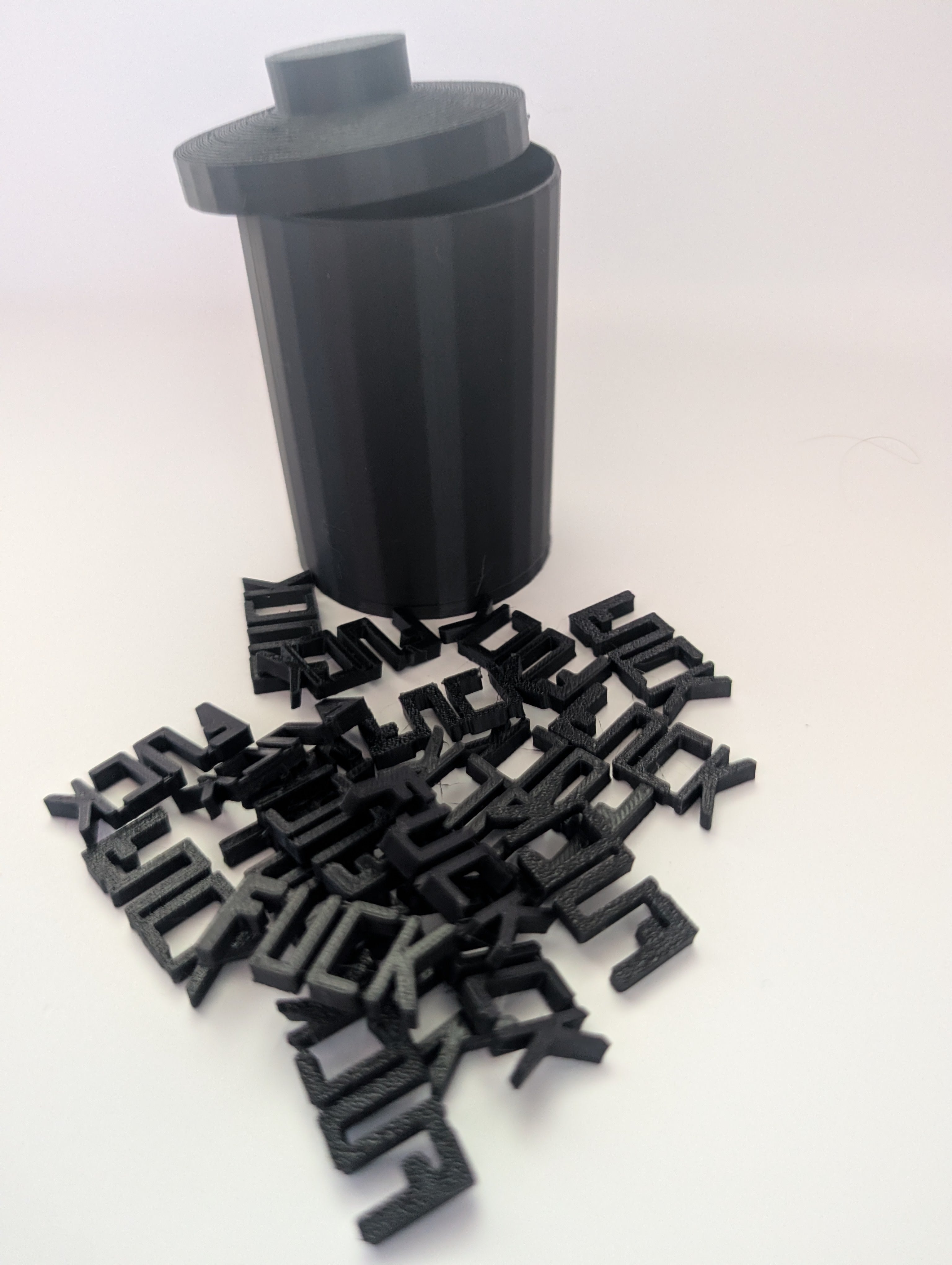 Fucks to give container with lid